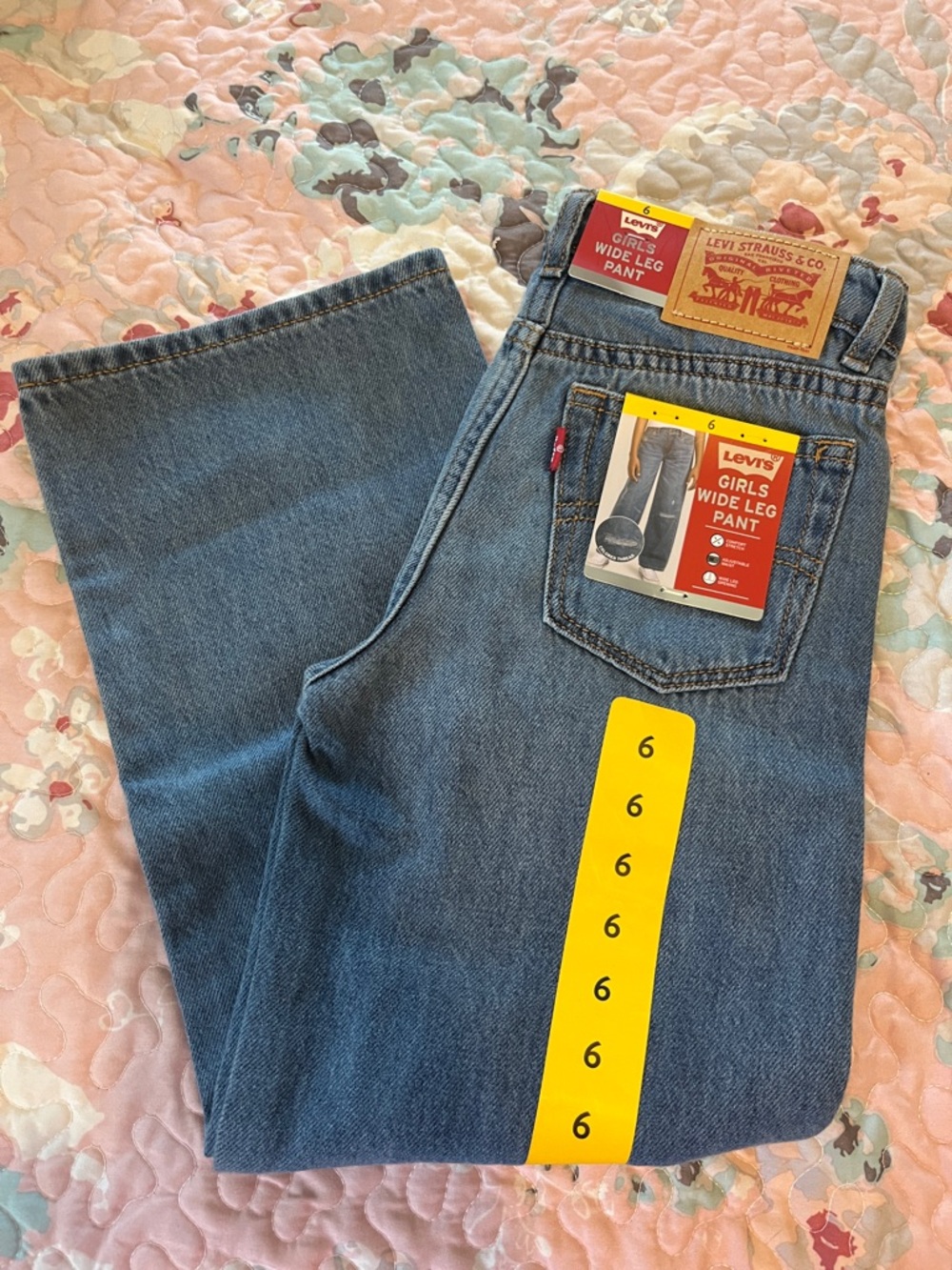 Levi's Girls Wide Leg Jeans - Blue Denim